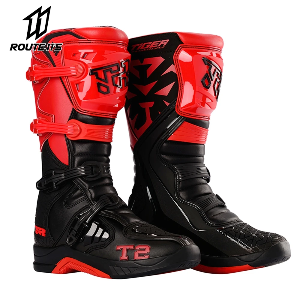 

Motorcycle Boots Men Crashproof Motorcycle Riding Shoe Impact Resistance Road Cycling Boot Motorbike Equipment Racing Long Boot