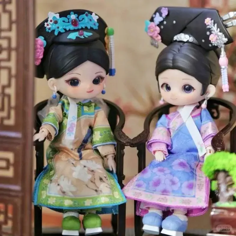 SIMONTOYS Zhen Huan Legend الإمبراطورة في القصر 1/12 مقياس BJD دمية الكرة صوتها Poseable الشكل صندوق أعمى لعبة قابلة للجمع