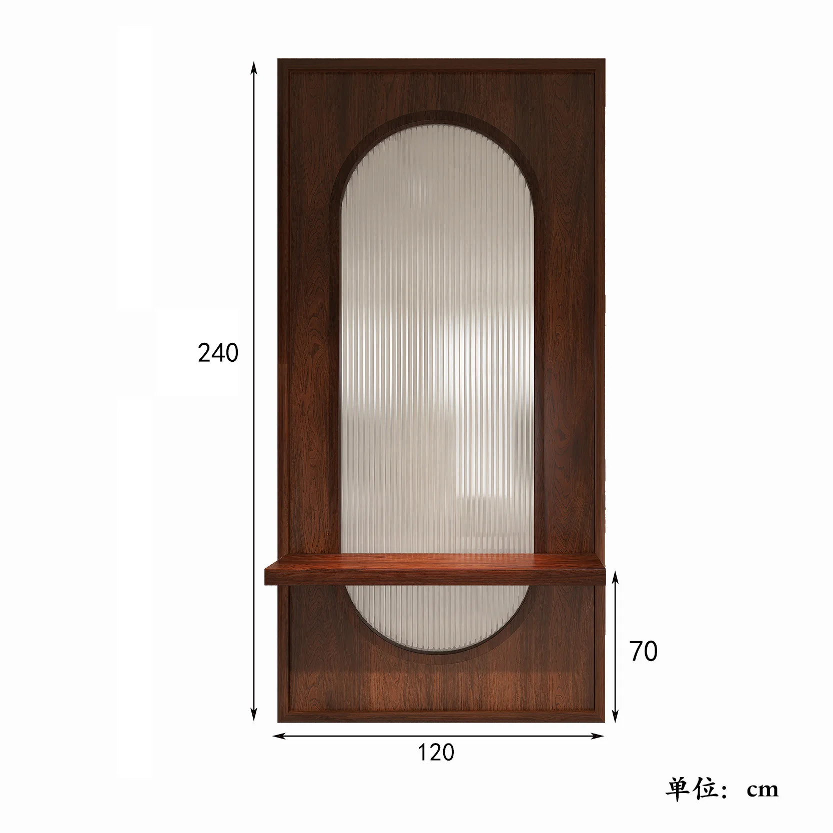 New Chinese glass screen partition living room solid wood modern simple entry entrance entrance