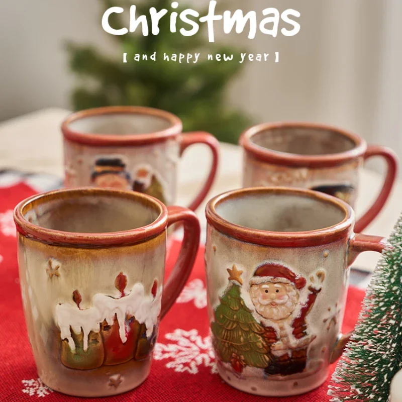 Snowman Mug Creative Large Capacity Ceramic Cup Coffee Cups Lovely Men and Women Birthday Christmas Gift Breakfast Cup