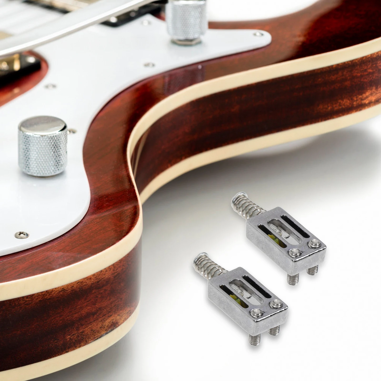 

6 Pcs Electric Guitar Strings Replacement Saddle Accessories Zinc Alloy Durable Electronic Guitar Parts Tremolo Bridge Saddles