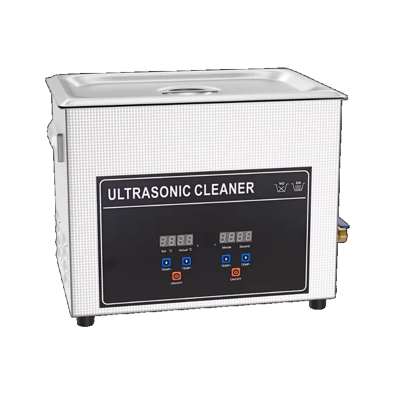 New 40kHz 360W 10L Industrial Electric Immersion Ultrasonic Cleaner Auto Parts Stainless Steel Sonic Bath Hot Water Degreasing
