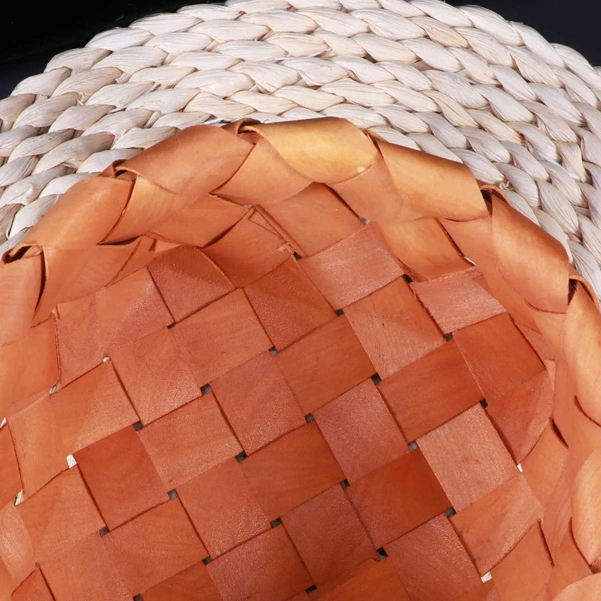 

Small Size Round Handmade Wooden Woven Storage Basket Fruit Food Sundries Picnic Organizer Decorative Home Hotel Shop