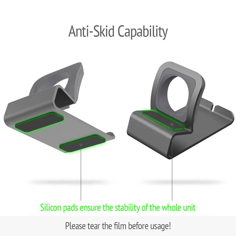 Metal Charger Stand for Apple Watch Dock Station Aluminum Alloy Charging Holder for IWatch Ultra 10/9/SE/8/7/6/5/4 Bracket