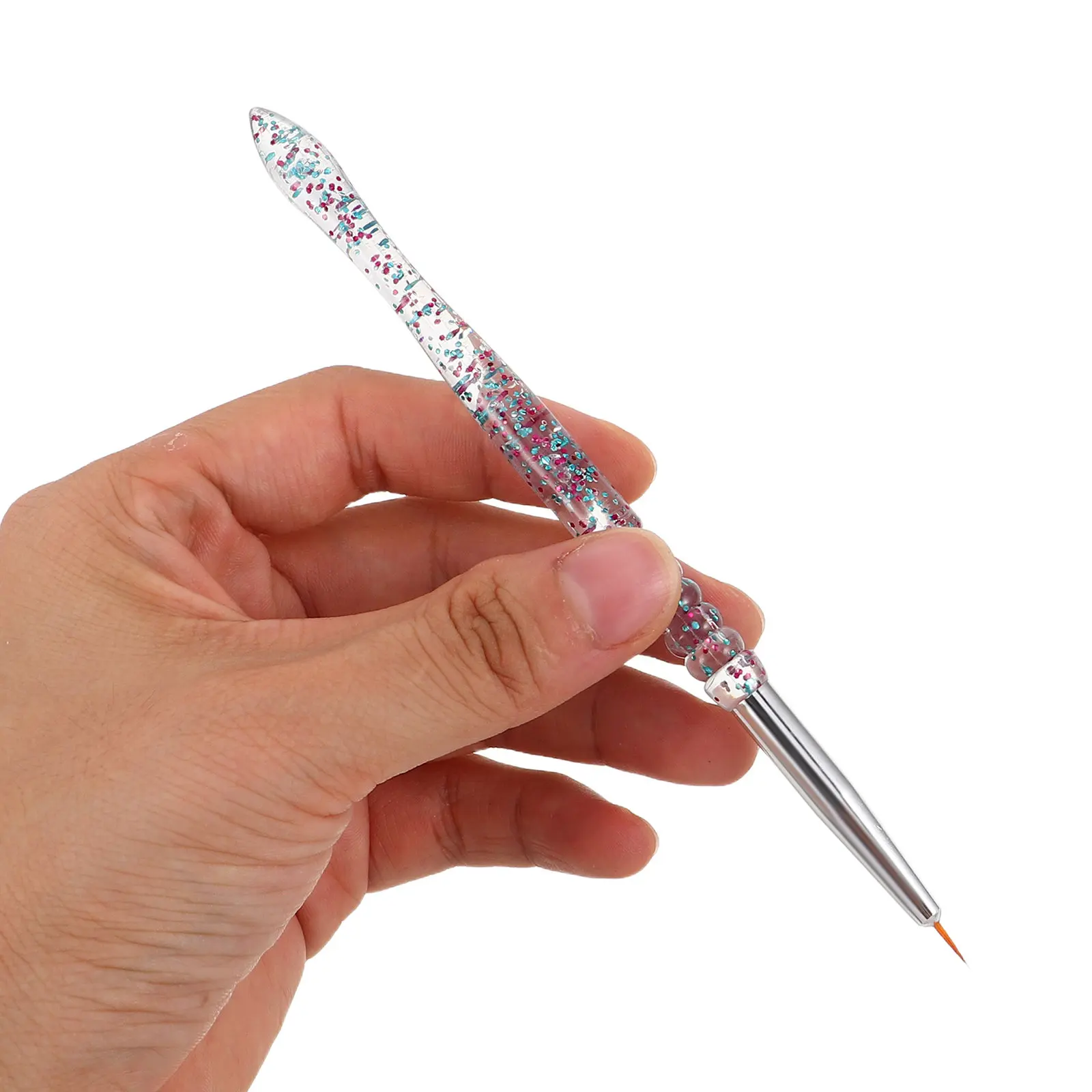 10Pcs Nail Dotting Tool Set Double Ended Nail Art Brushes for Professional Manicure Flower Patterns Textured Detailing Portable