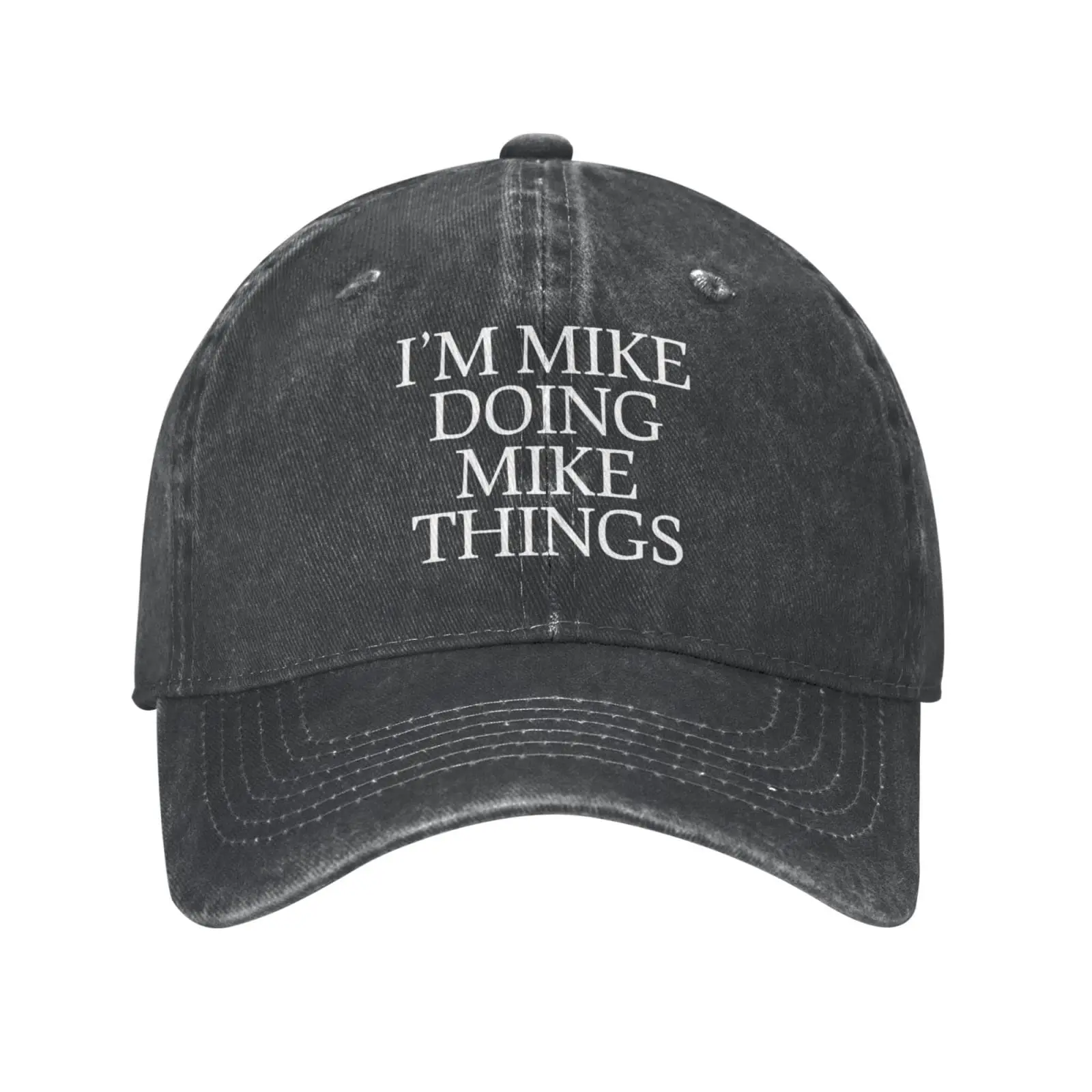 

Im Mike Doing Mike Things Hats Women Fashionable Funny Hat Classic Washed Cotton Dad Caps