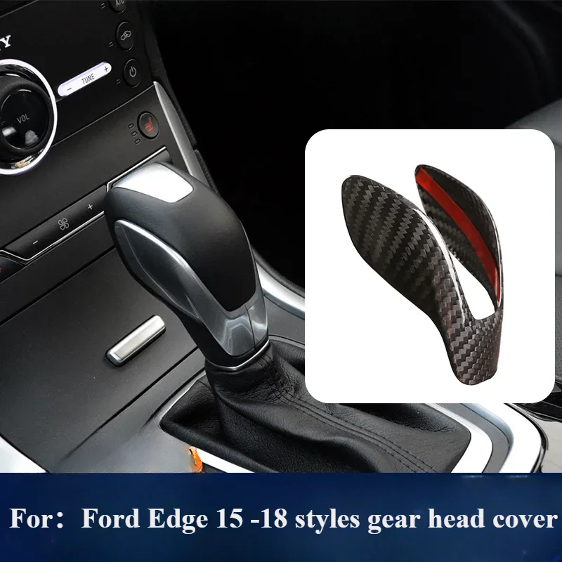 Suitable For 15-18 Ford Edge Carbon Fiber Gear Head Interior Modified Handball Gear Cover Cars