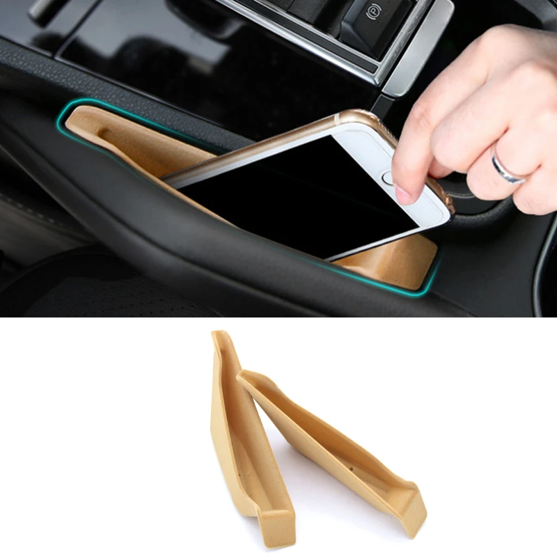 Car Accessories for Porsche Cayenne 2019 2020 2021 2022 Plastic Interior Car Seat Seam Storage Box Organizer Tray Holder 2pcs