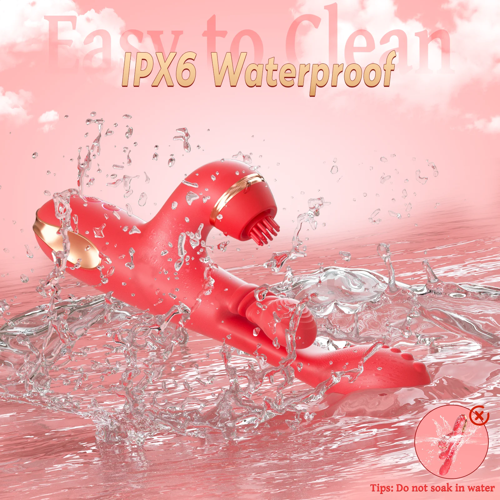 5 في 1 التنصت Thrusting دسار هزاز للنساء G بقعة هزاز البظر البظر محفز الإناث الاستمناء الجنس لعب الكبار