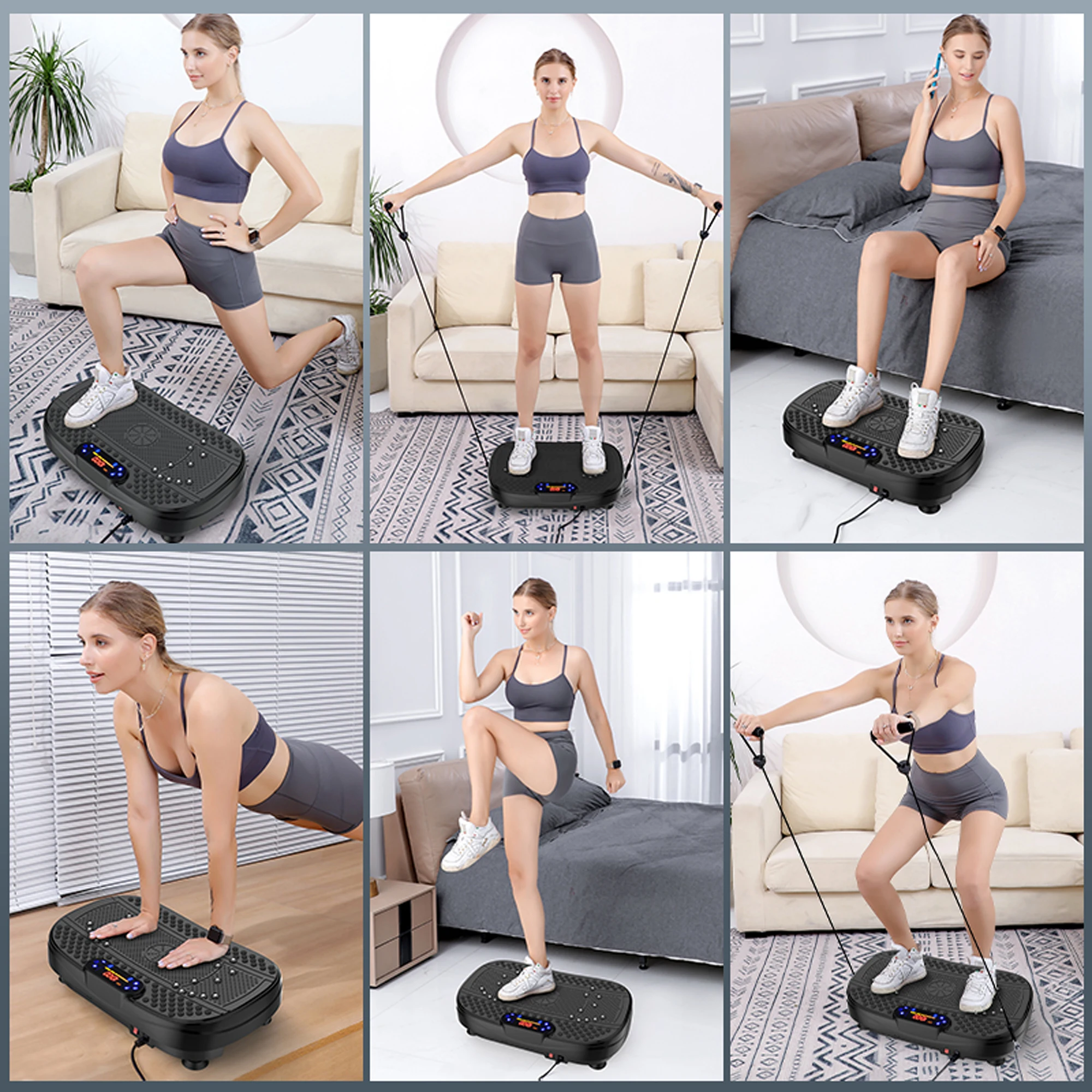 Leg Home Gym Workout - Plataforma de Exercício com Vibração para