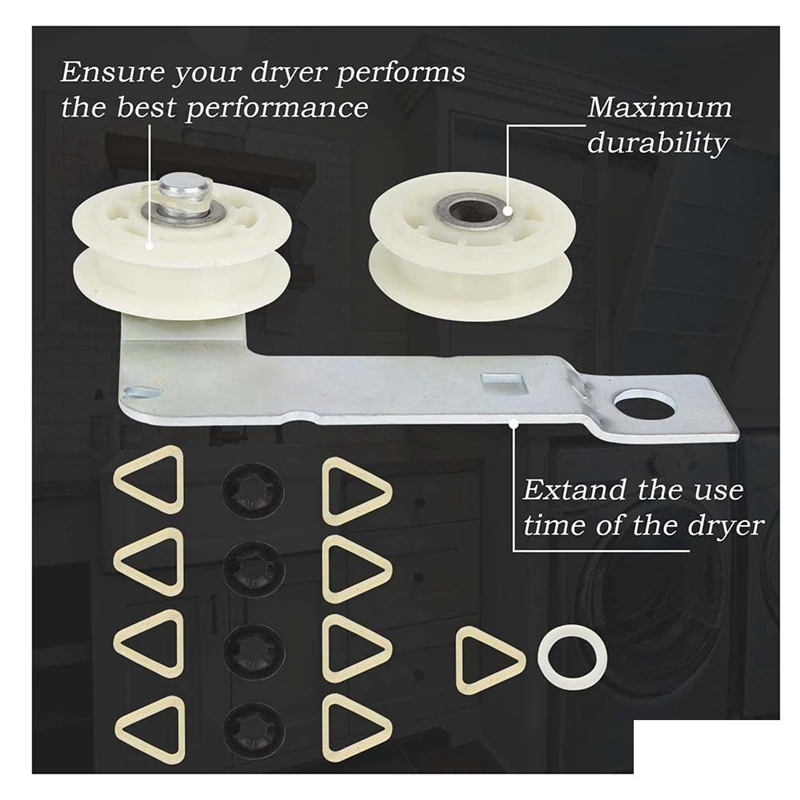 4392067 Dryer Repair Kit &W10837240 Dryer Idler,279640 Idler Pulley Compatible Whirlpool,Replaces 4392067VP 80047 587637