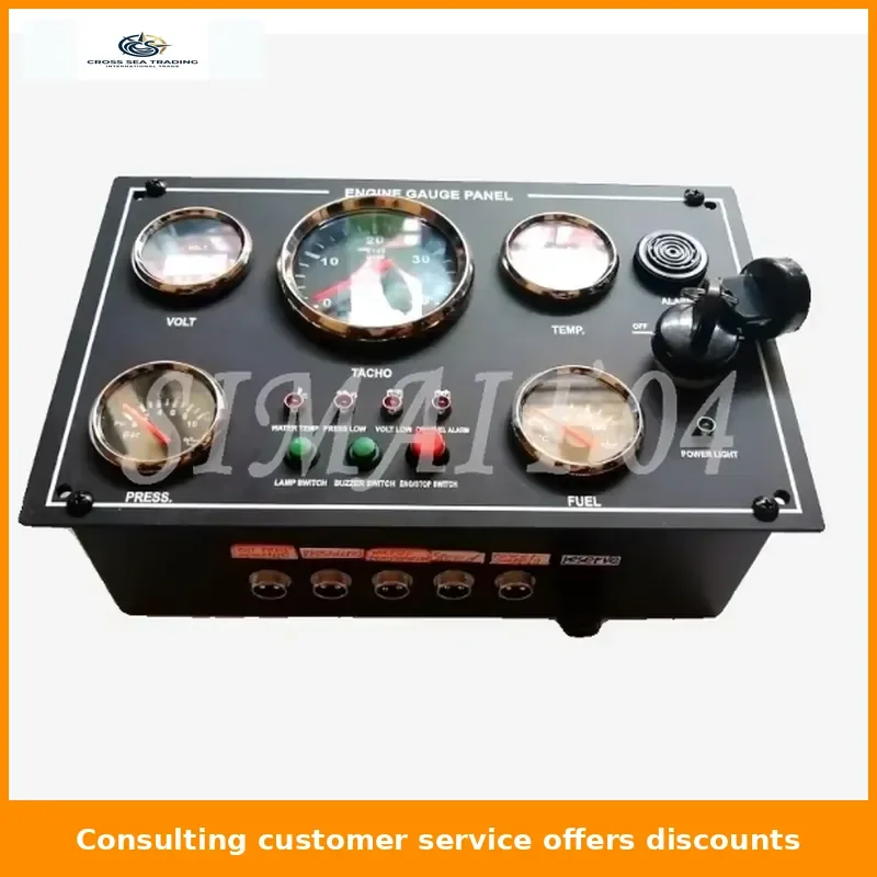 Engine Instrument Cluster Assembly | Universal for Generators, Marine & Vehicles w/ Matching Sensors 12V~24V