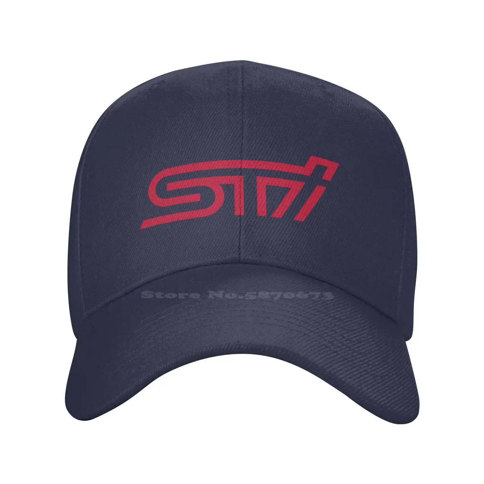 

STI Logo Print Graphic Casual Denim cap Knitted hat Baseball cap