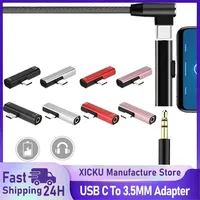 2 In 1 USB C To 3.5mm Jack Earphone Audio Adapter Charging Converter 3.0 To Type C OTG for MacbookPro Not Support for Sumsang
