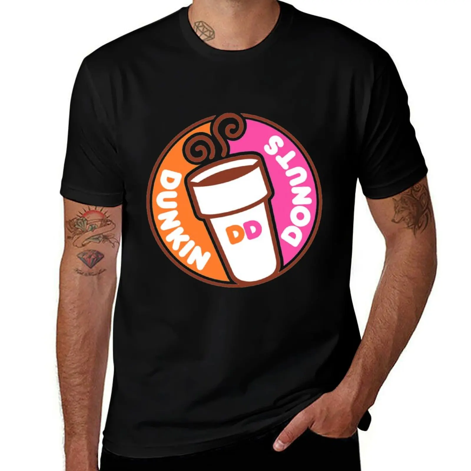 DUNKIN' DONUTS collection T-Shirt t shirt man designer t shirt personalised t shirt men 100% cotton luxury brand T-shirt