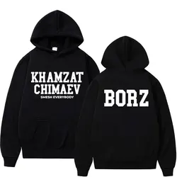 Khamzat Chimaev Logo Print Hoodies for Men Women Fashion Casual Oversized Pullovers Sweatshirts Retro Autumn/Winter Warm Hoodie