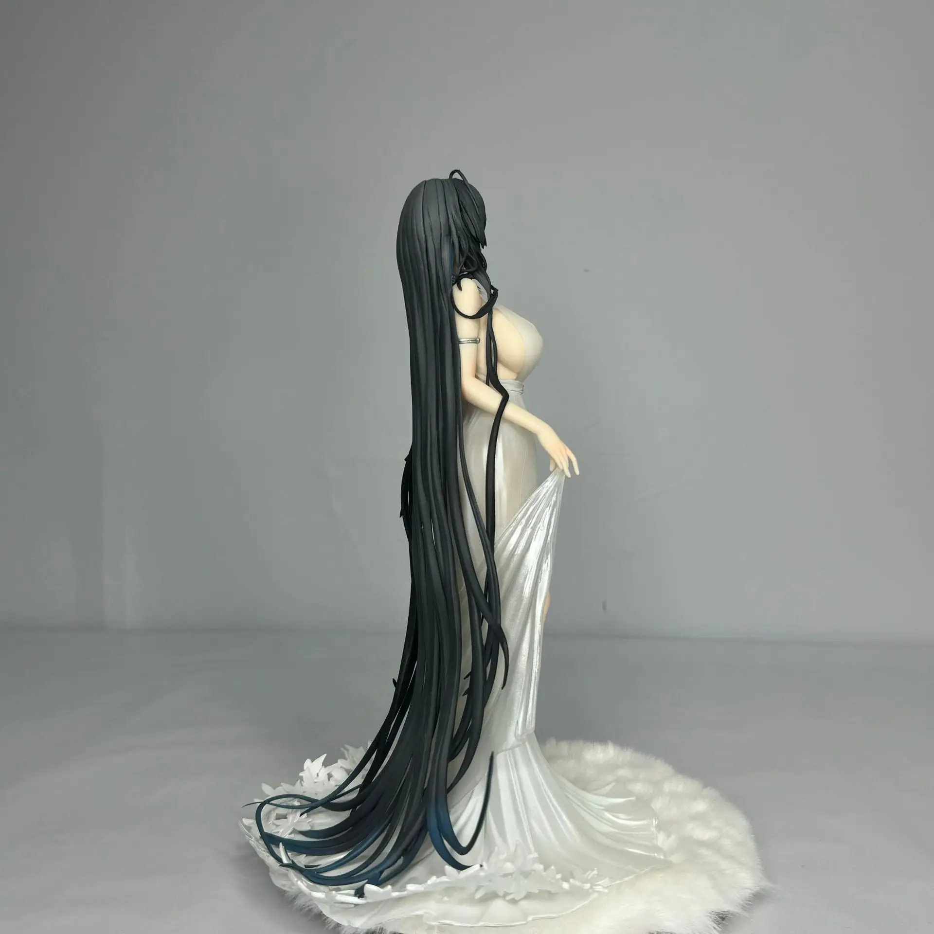 Anime sexy vestido menina figura de pé ornamento de mesa modelo colecionável presente para meninos