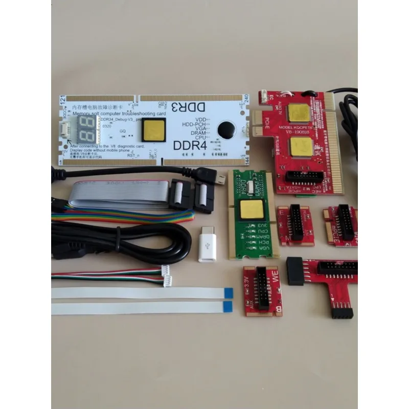 Computer Fault Diagnosis Card Debug Test Card Notebook Main Board Test Card Support USB/PCI/LPC Socket