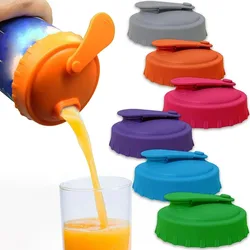 Reusable Can Soda Lids Beverage Pop-top Protective Covers Food Grade Silicone Storage Stopper Sealing Bottle Jar Cap Leak-proof