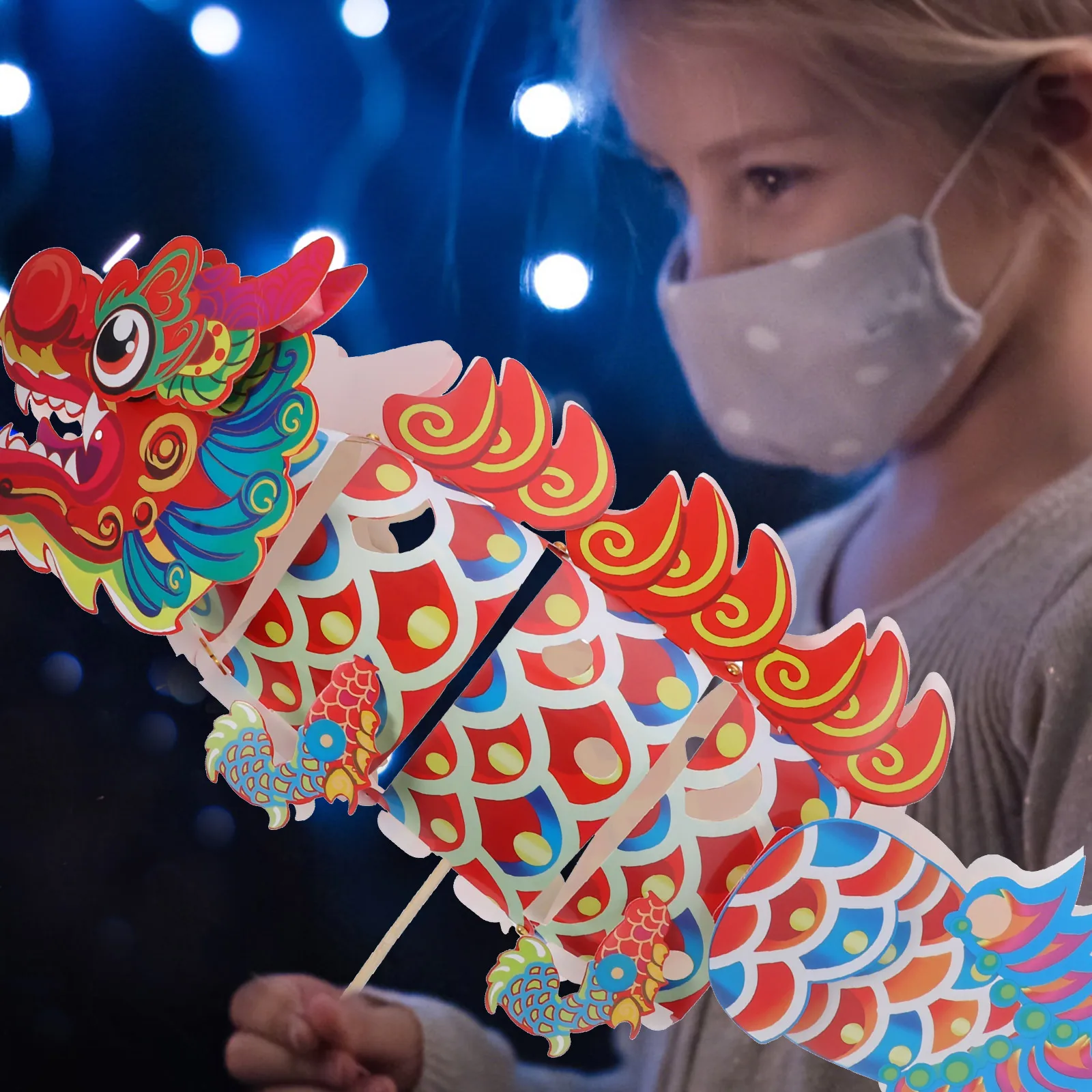 

Chinese New Year Decoration 49cm Red Handheld Pendant Party Supplies Photo Props Festive Home Decor