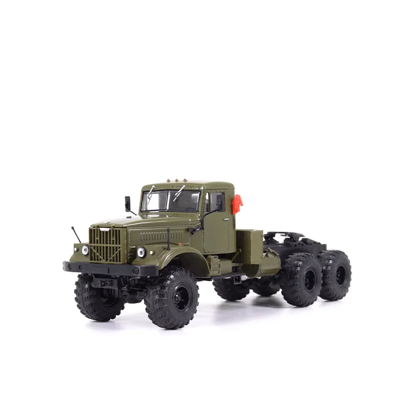 1/43 Scale plastics Heavy tractor KRAZ-255V Soviet transport vehicle model Adult boy toys Collectibles gifts static ornaments