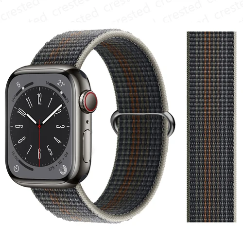Correa De Nailon Para Apple Watch, Pulsera De 44Mm, 40Mm,