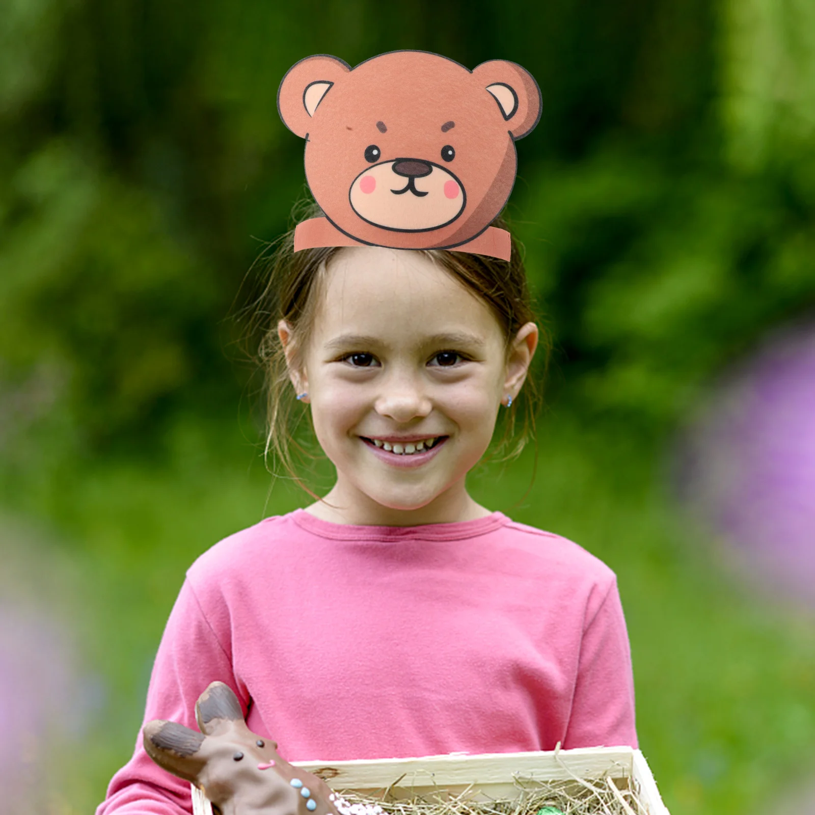 

4 Pcs Animal Headdress Set Birthday Headband Ears Headwear Party Favors Decorations Felt Cloth Bridal Shower Baby