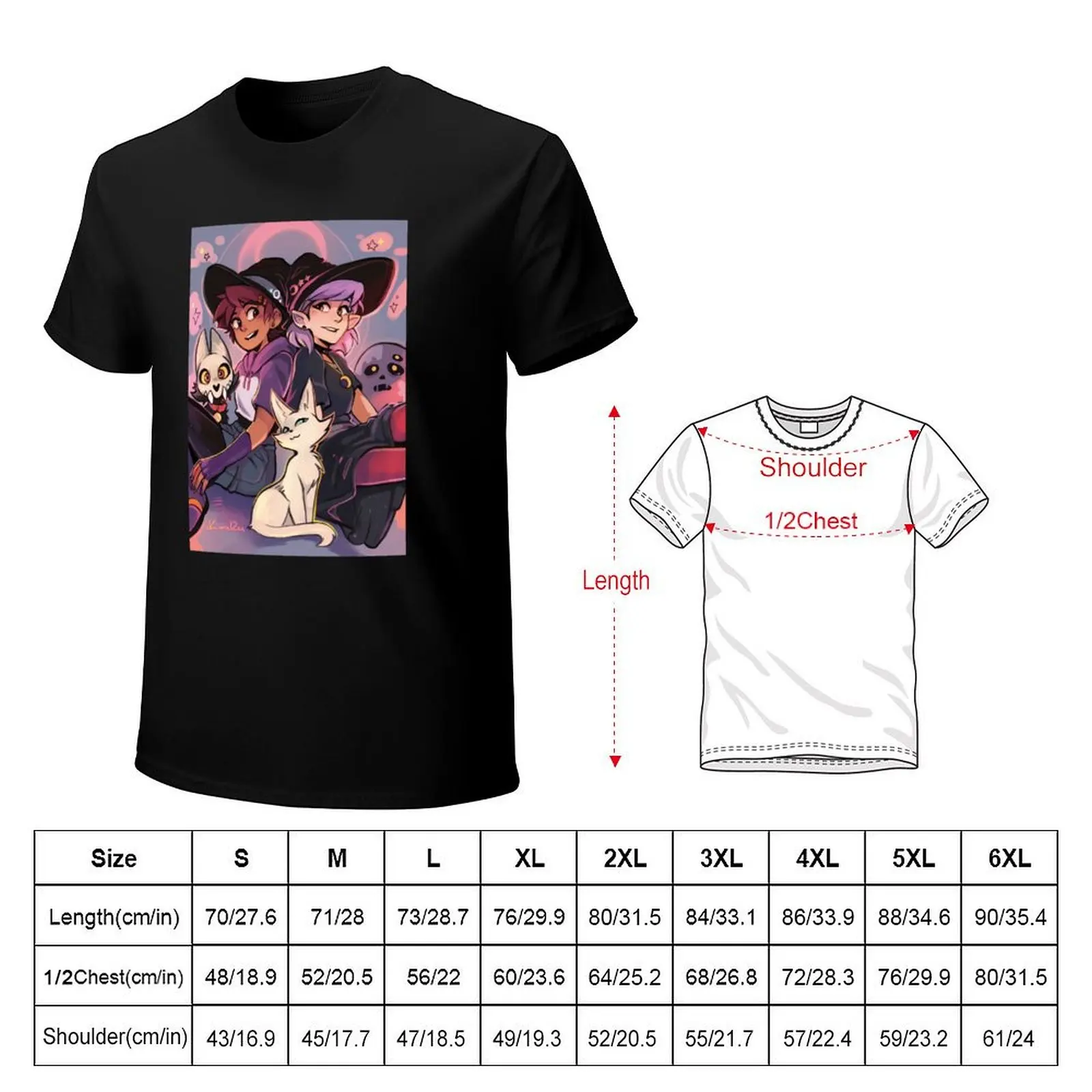 Witches T-Shirt Trendy Casual Short Sleeve Shirt