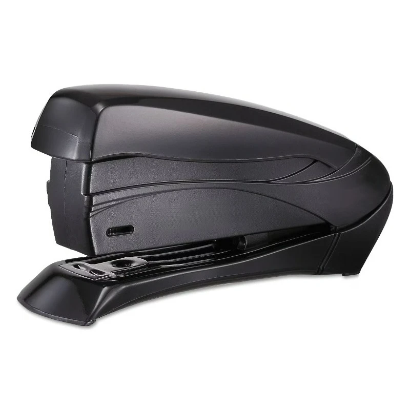 

Spring-Powered Half-Strip Compact Stapler, 15-Seet Capacity, Black