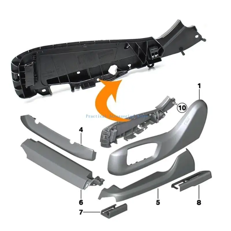 U75E Эргономичный кронштейн для сиденья 52107317458 52107317459 для F01 F02 F03 F07 F10 F15 F16 F18 F85 G12 G38 528i 535i