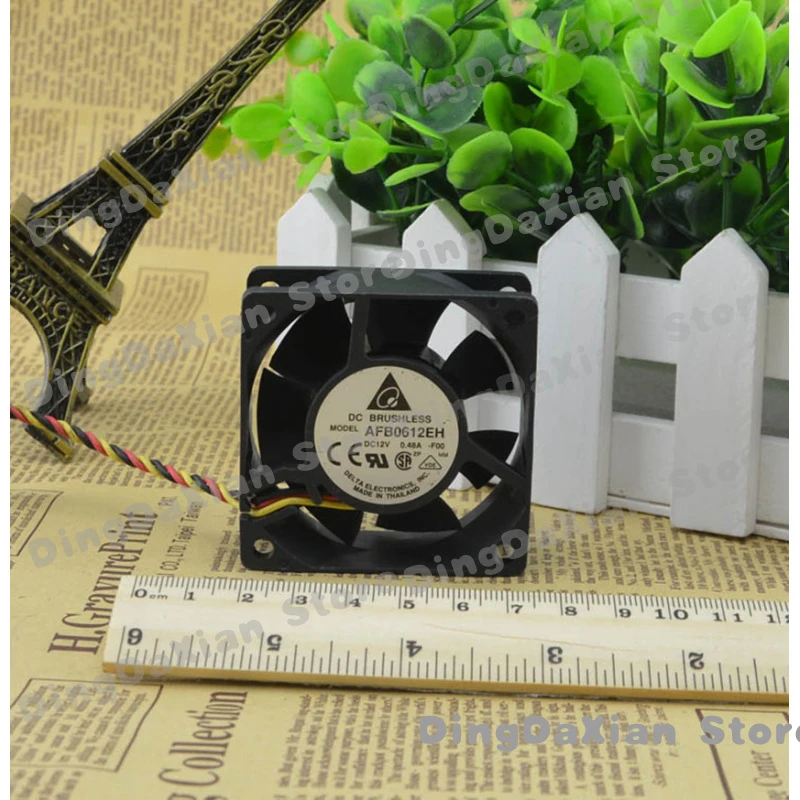 D AFB0612EH 12V 0.48A 60x60x25mm 3Pin CPU Cooling Fan for Server