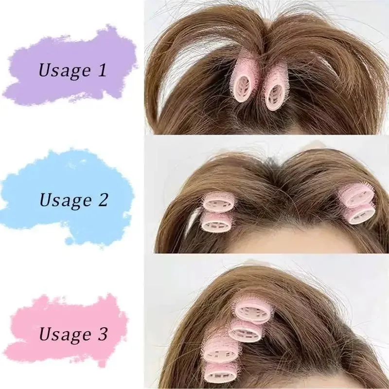 2pcs Hair Root Clip Korean Fluffy Hairpin Curling Hairpin Bangs Fixed Shape Geometric Exquisite Hair Accessories Perm Iron 머리핀