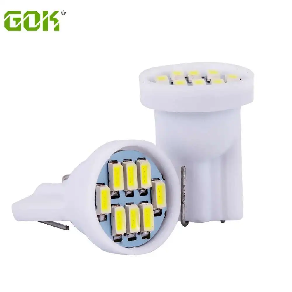 

500 шт. белый T10 8Smd 3014 светодиодный 8 светодиодов 194 168 192 W5W клиновой сигнальный светильник для чтения внутренние боковые фонари грузовика DC12V номерные знаки