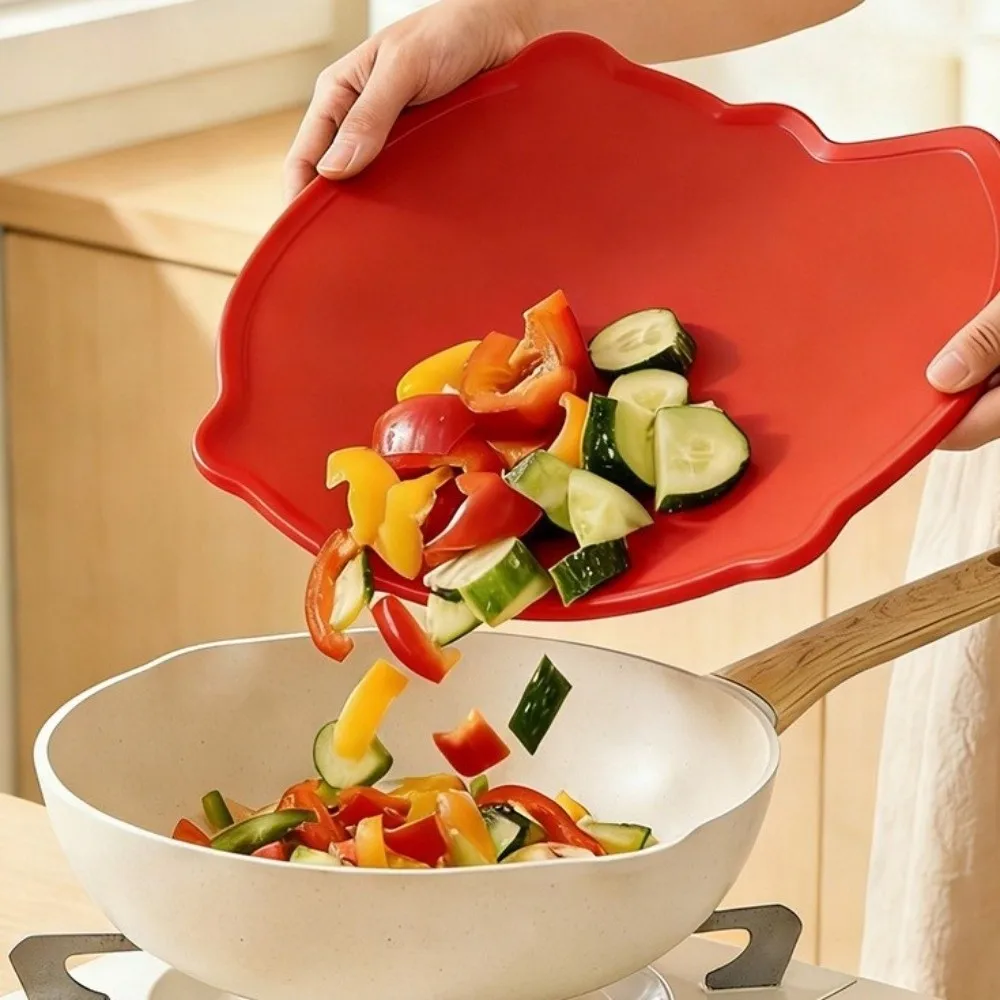 Convenient Non-Slip Anti-Mildew Cutting Board Thickened Soft Chopping Board Double-Sided Hangable Fruit Cutting Board Outdoor