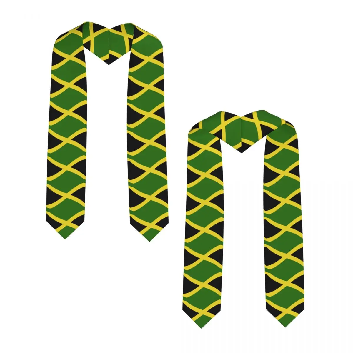 Graduation Stole for Academic Commencement Unisex Flag Of Jamaica Adult Choir Stole Adult Honor Shawl