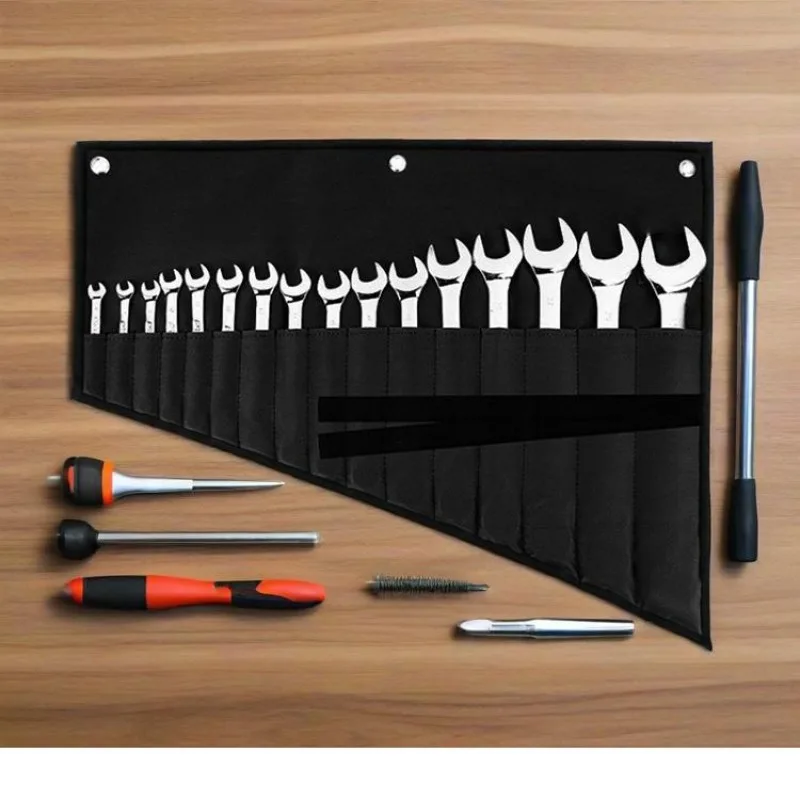 

Рулонный органайзер для инструментов, портативная сумка с множеством карманов, чехол для хранения инструментов механика для ремонта автомобилей