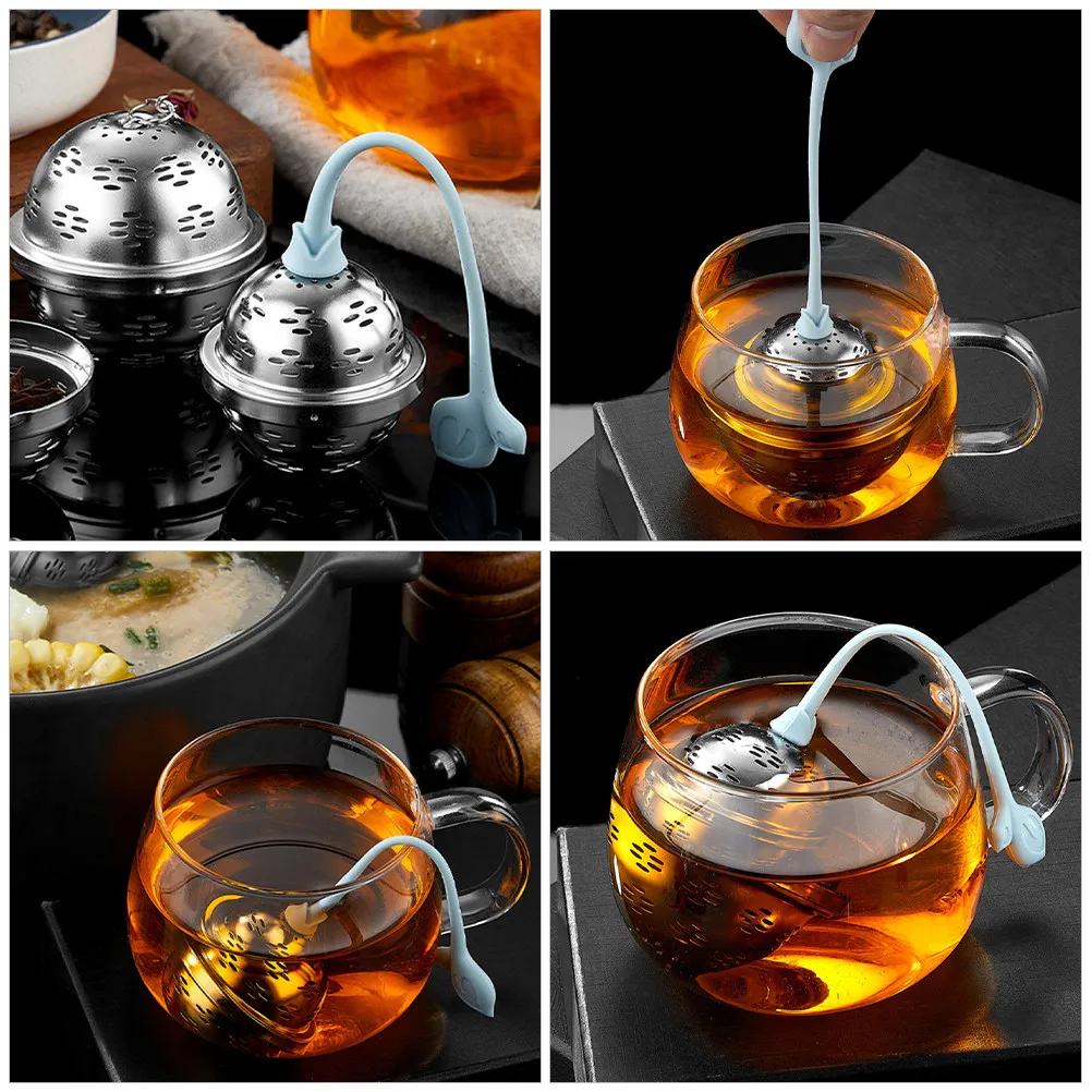 Stainless Steel Tea Ball Strainer Infuser Size S Uniform Mesh Spice Filter Soup Seasoning Strainer Tea Leaves Holder Loose Leaf