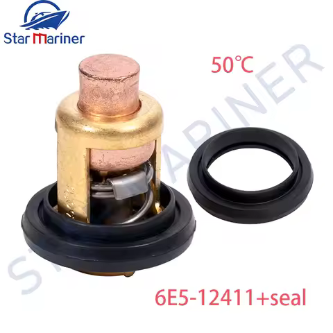 6E5-12411 Thermostat For Yamaha 2 Stroke 4 5 6 8 30 150 175 200 HP Outboard Motor 6E5-12411-01 6E5-12411-00 6E5-12411-02 18-3623
