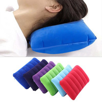 Flocking Inflatable Portable Neck Pillow That Can Be Stored And Self Filled Suitable For Outdoor Travel Business Trips camping