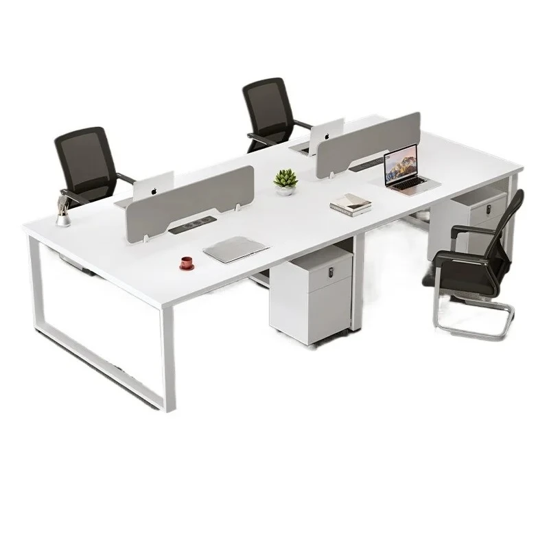 

Stylish staff office furniture table 4 people screen staff desk simple modern combination work space