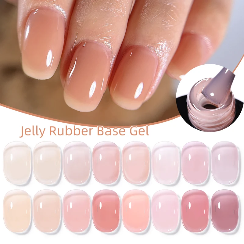 UR SUGAR 7ml Crystal Jelly Nude Rubber Base Gel Transparent Semi-permanent Varnish UV LED Construction Gel Nail Art Manicure