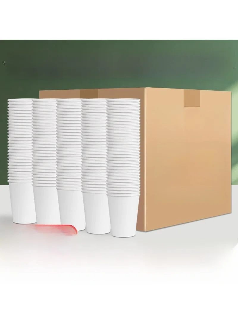 thickened-hardened-disposable-paper-cups-pure-white-1000-pieces-whole-box-cold-and-hot-drink-soy-milk-coffee-paper-cups