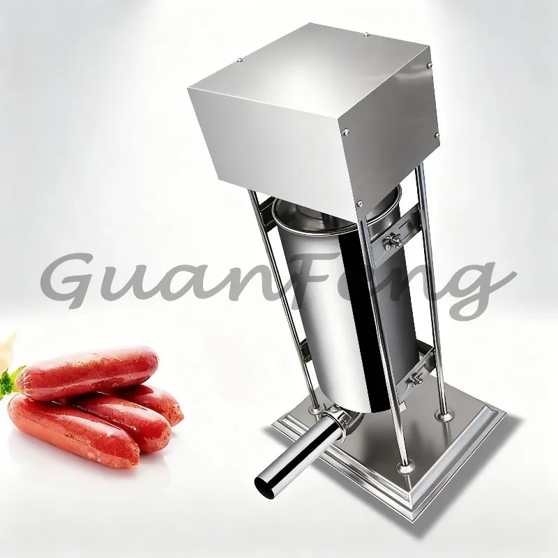 Electric Hydraulic Vacuum Sausage Filling Machine, Fully Automatic Small Stuffer for Meat Hot Dog Production