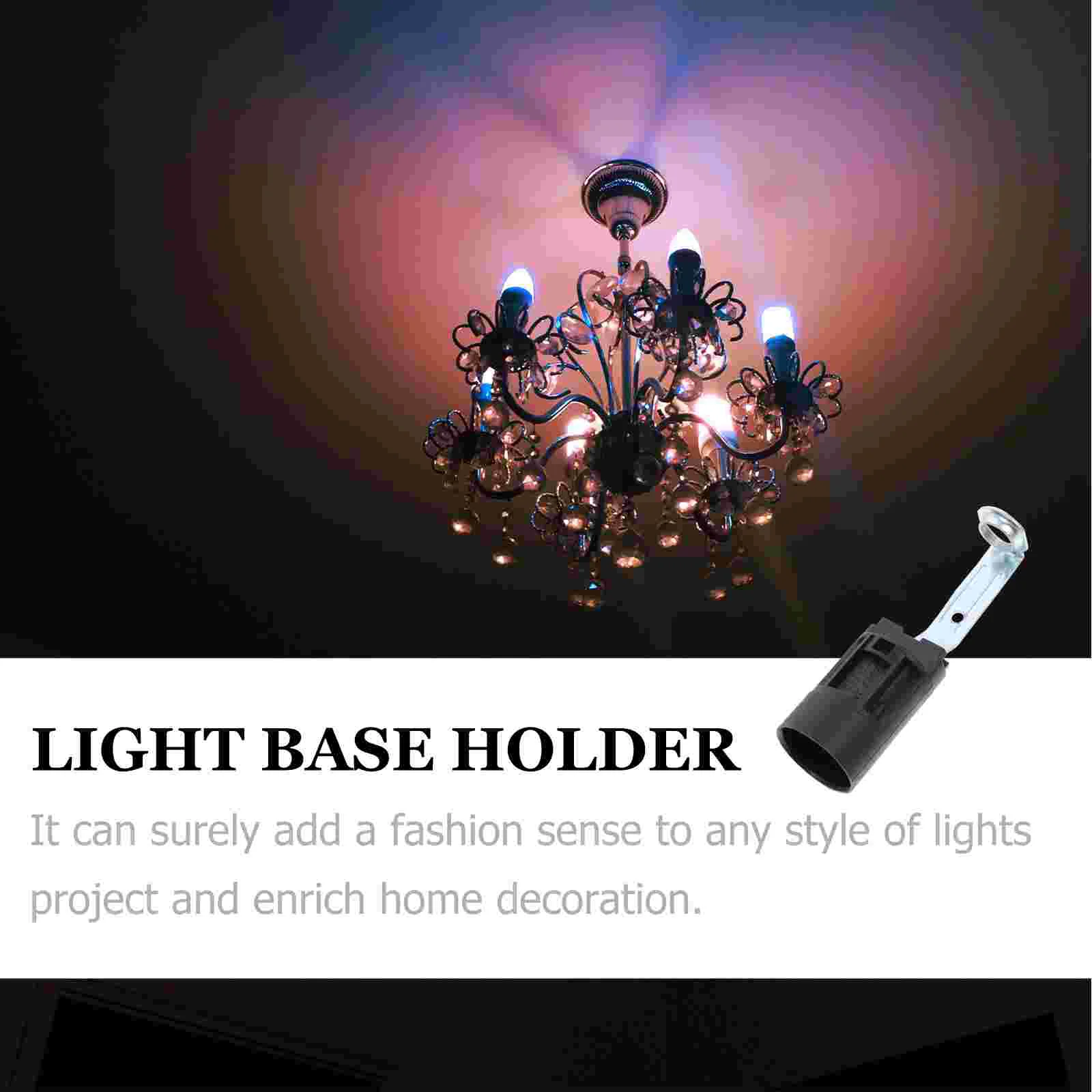 Light Candelabra Base Socket Bulb Holder Lamp Replacement E14 Adjustable Led Chandelier Covers Bases Holders