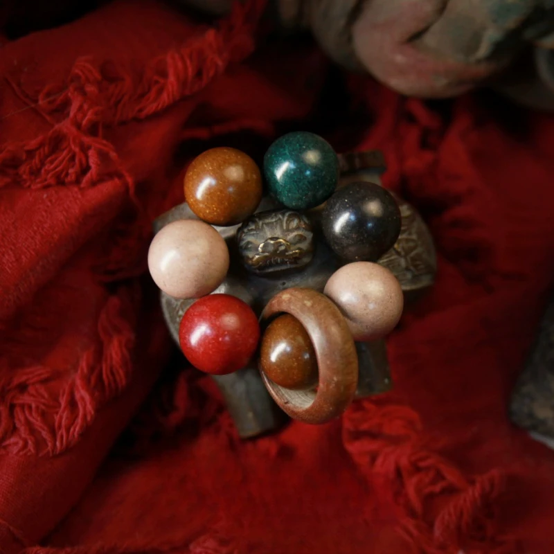 Meditate and calm the nerves, Hexiang beads, hand twist ancient Chinese medicine beads around the finger, soft fragrant