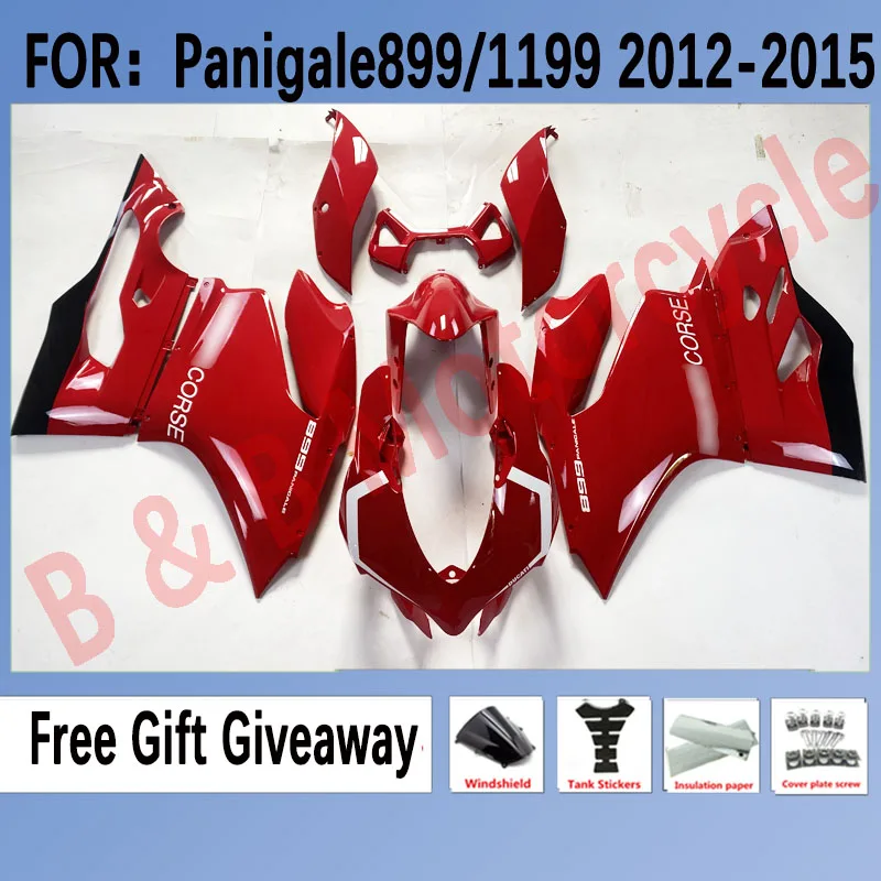 

Motorcycle Fairing For Ducati 899 2012 2013 2014 2015 1199 2012 2013 2014 2015 Fairing Red