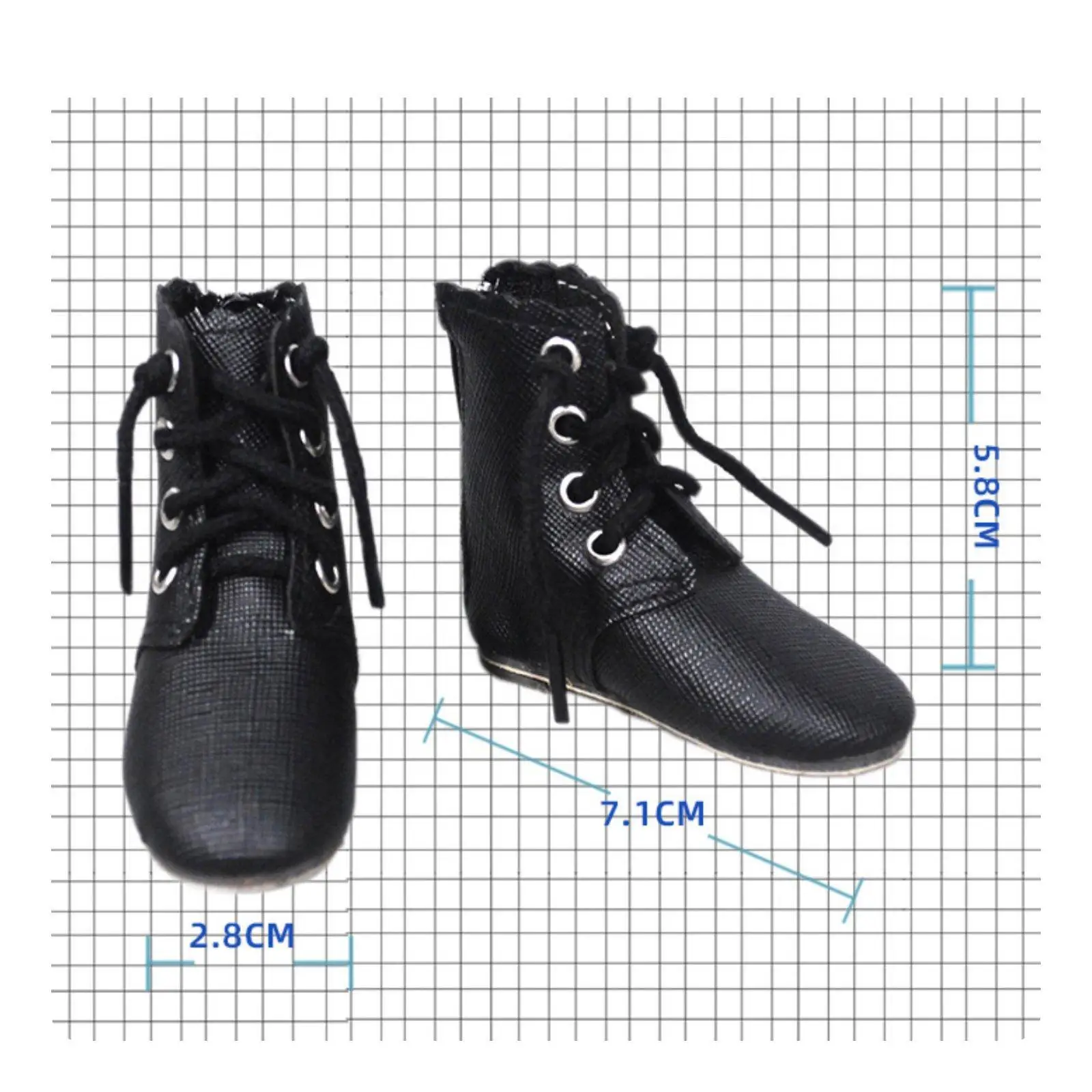 Doll Footwear Classic Lace-up Boots Doll Shoe Accessory Plastic Sneakers for Blythe Dolls Shoes and Outfits view 5