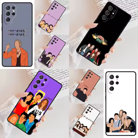 Friends TV Phone Case For Samsung Galaxy S24 S23 S22 S21 Ultra S10 Note 10 Pro S20 Plus FE S9 S8 Cover