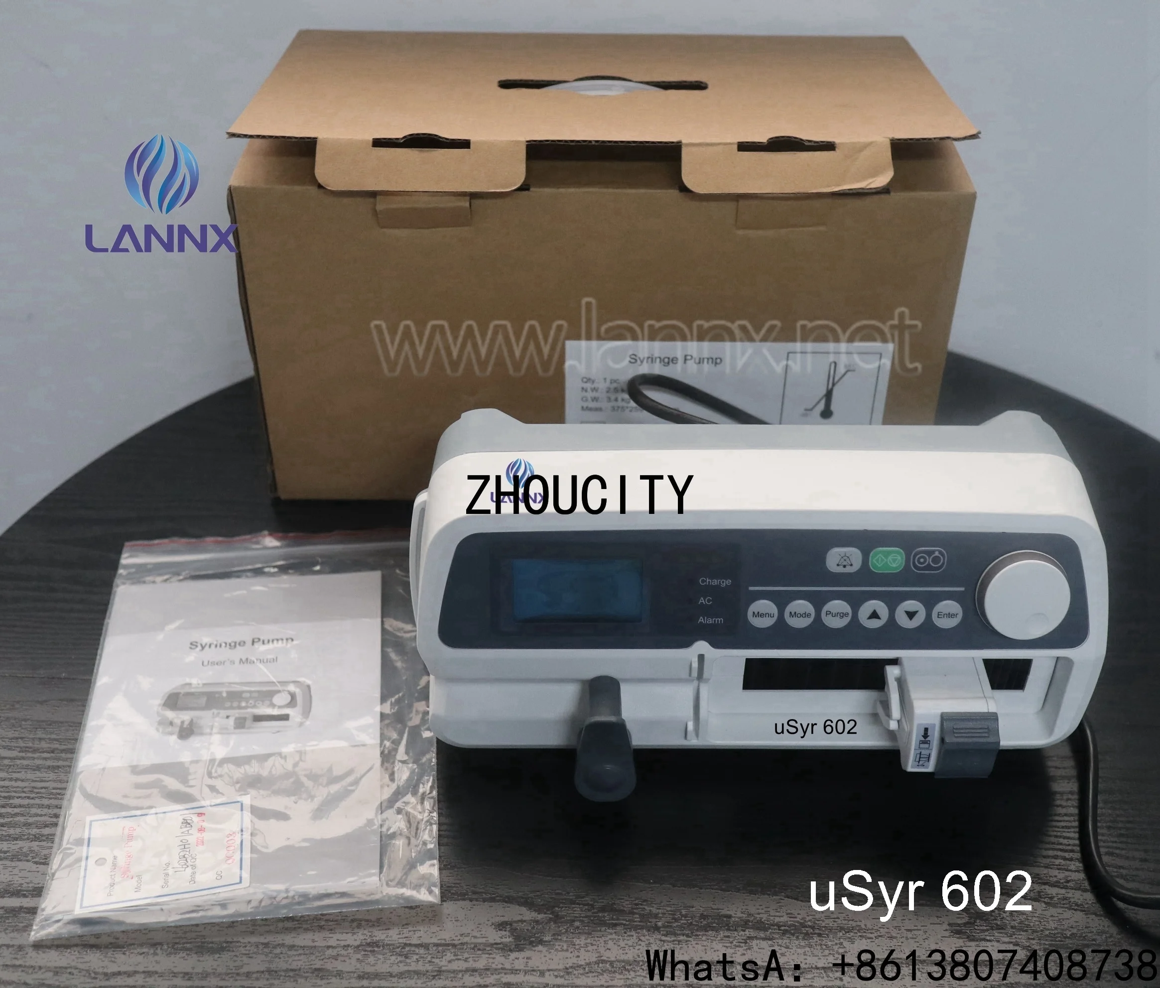 ZHOU CITY uSyr 602 CE Approved Medical Equipment Portable Digital Pump Professional portable l infus/ion
