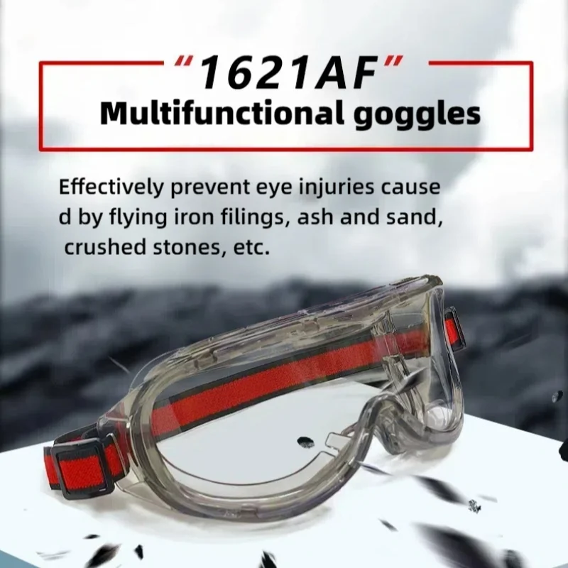 Industrial-grade safety goggles1623AF multifunctional anti-fog and impact-resistant laboratory goggles unisex eye protection